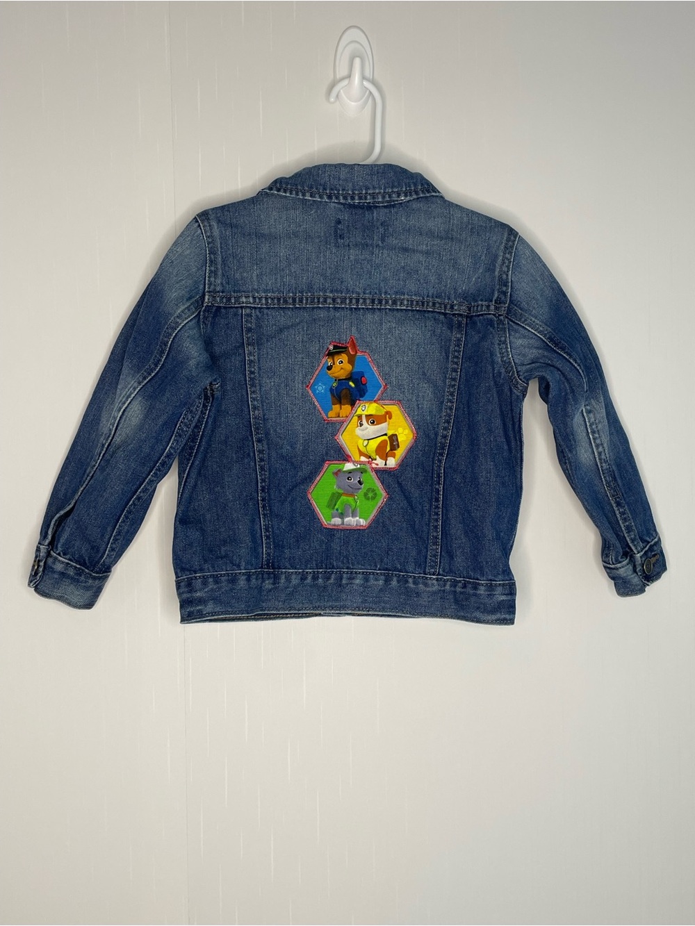 The Children's Place Paw Patrol Classic Trucker Style Denim Jean Jacket Snaps 4T - Picture 6 of 13